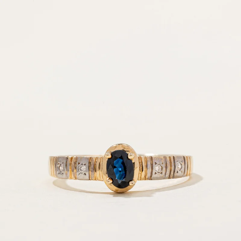 Affordable Luxury Jewelry For Every Occasion Sapphire & Diamond Ring | 0.45ct, 0.04ctw | SZ 10.75 | Affordable Luxury Jewelry For Every Occasion Sapphire & Diamond Ring | 0.45ct, 0.04ctw | SZ 10.75 |
