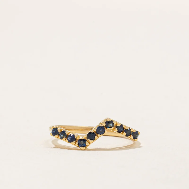 Classic And Modern Jewelry Styles On Sale Sapphire Zig Zag Ring | 0.25ctw | SZ 4.25 |