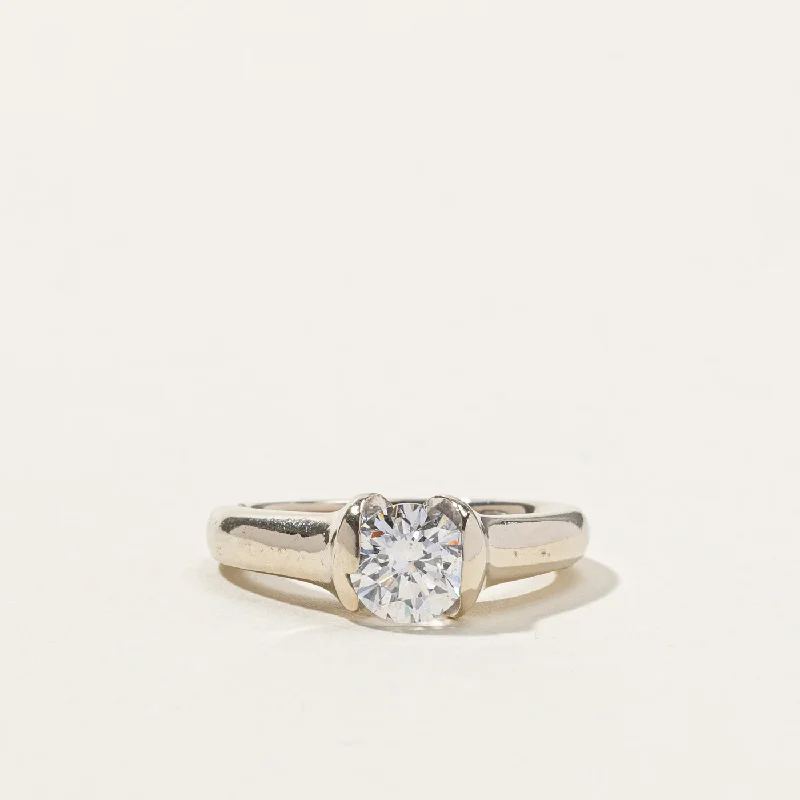 Grab Exquisite Jewelry At The Lowest Prices Canadian Semi Bezel Solitaire Diamond Ring | 1.02ct SI2 D | SZ 4 | Grab Exquisite Jewelry At The Lowest Prices Canadian Semi Bezel Solitaire Diamond Ring | 1.02ct SI2 D | SZ 4 |