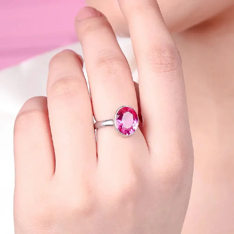 Jewelry Deals That Outshine The Rest SILVER 92.5 Pink RING