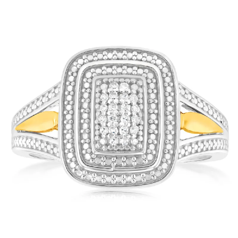 Premium Jewelry At Special Low Prices For A Limited Time Sterling Silver & 9ct Yellow Gold Diamond Ring with 20 Brilliant Cut Diamonds Premium Jewelry At Special Low Prices For A Limited Time Sterling Silver & 9ct Yellow Gold Diamond Ring with 20 Brilliant Cut Diamonds