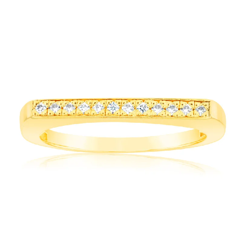 Personalized Jewelry Sale – Unique Pieces At Great Prices Sterling Silver Gold Plated Fancy Zirconia Channel Ring Personalized Jewelry Sale – Unique Pieces At Great Prices Sterling Silver Gold Plated Fancy Zirconia Channel Ring