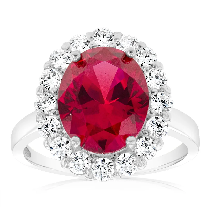 Don't Miss Our Biggest Jewelry Sale Of The Season Sterling Silver Red And White Zirconia Halo Ring Don't Miss Our Biggest Jewelry Sale Of The Season Sterling Silver Red And White Zirconia Halo Ring