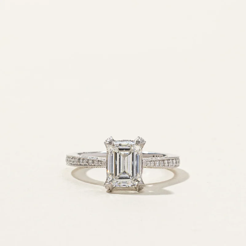 Timeless Jewelry At Special Discount Rates 'Tacori' GIA Certified Emerald Cut Diamond Engagement Ring | 1.70ct SI2 F, 0.46ctw | SZ 5.5 | Timeless Jewelry At Special Discount Rates 'Tacori' GIA Certified Emerald Cut Diamond Engagement Ring | 1.70ct SI2 F, 0.46ctw | SZ 5.5 |