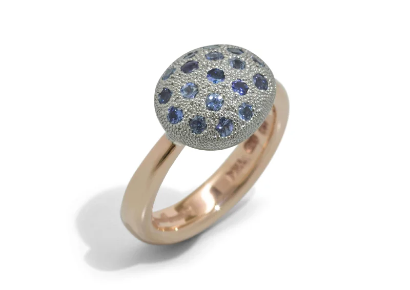 Elevate Your Jewelry Collection With Limited-Time Savings Pave Button Ring, Platinum & Red Gold Elevate Your Jewelry Collection With Limited-Time Savings Pave Button Ring, Platinum & Red Gold