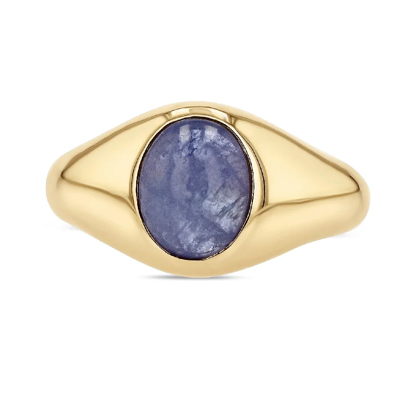 The Skeie's Tanzanite Signet Ring