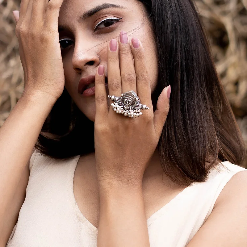 Sparkle More For Less – Jewelry Sale Happening Now Teejh Navika Tribal Silver Oxidised Ring Sparkle More For Less – Jewelry Sale Happening Now Teejh Navika Tribal Silver Oxidised Ring