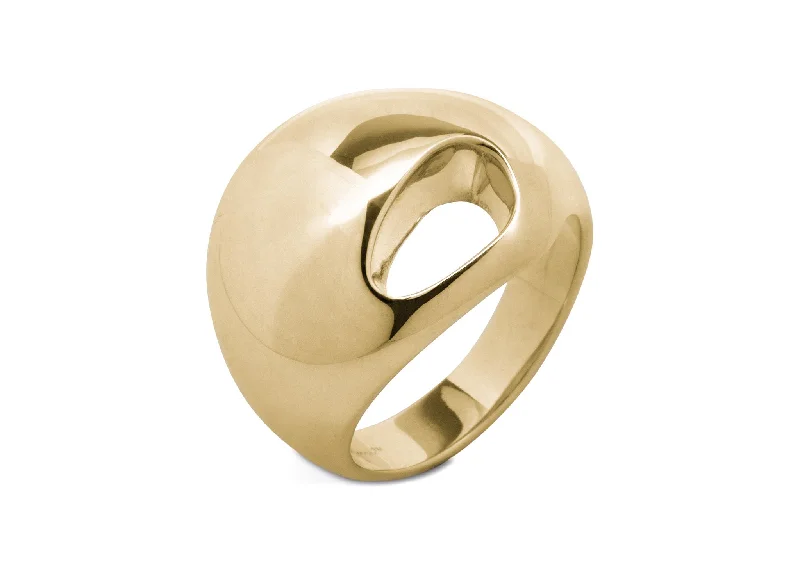 Jewelry Clearance Sale – Final Reductions The Secret Kiwi Ring, Yellow Gold