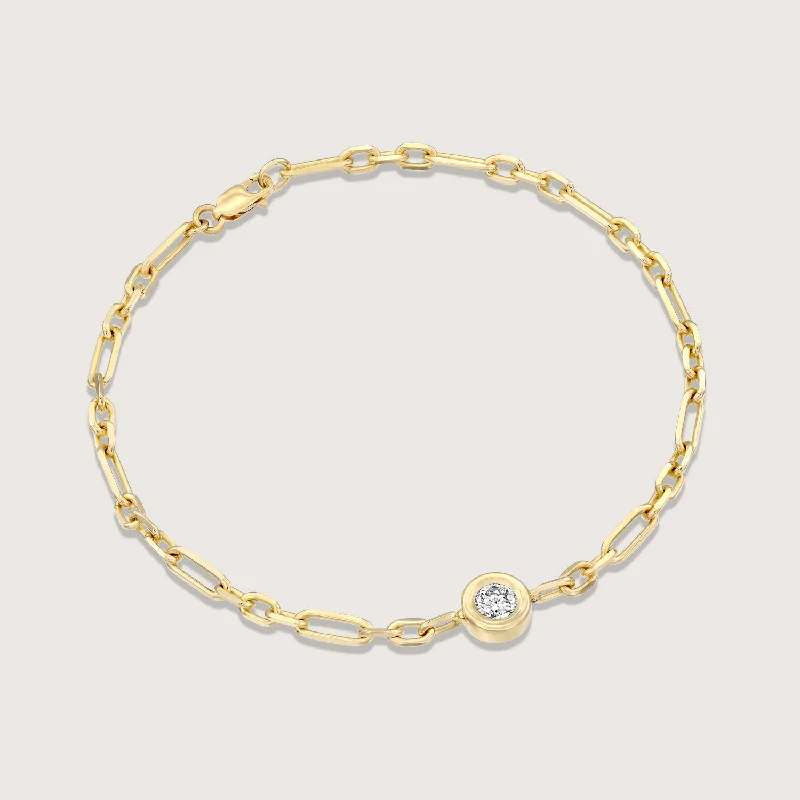 Tres Bracelet With White Diamond