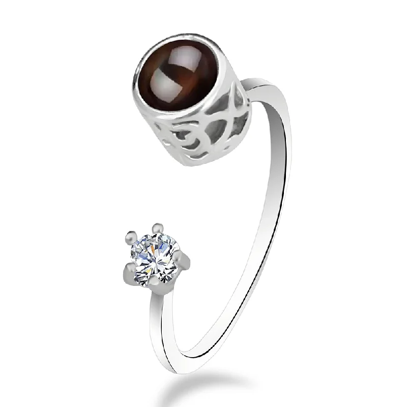 Shop Fine Jewelry With Amazing Deals Urbana Silver Plated Single Adjustable Ring Reflecting I love you In 100 Languages-1506355B