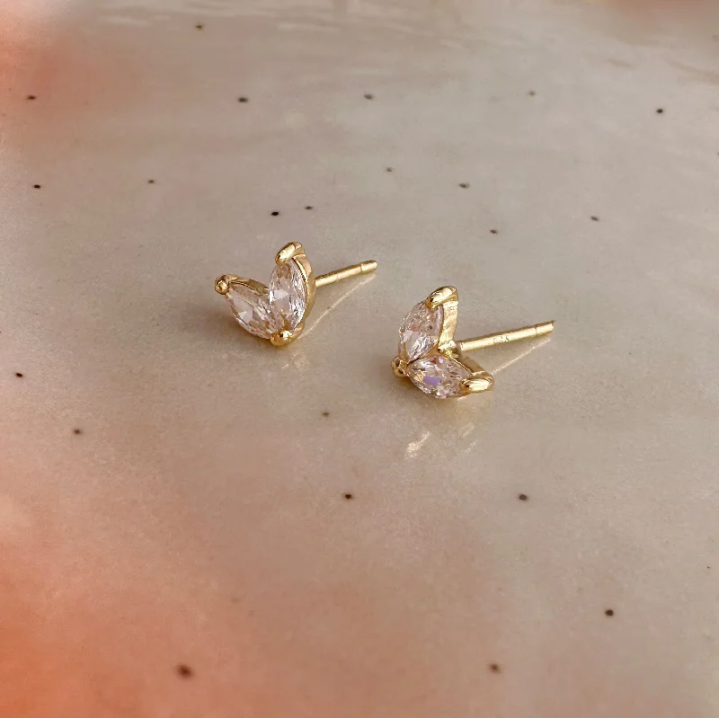 Grab Your Dream Jewelry At The Lowest Prices Violet - CZ Petal Studs