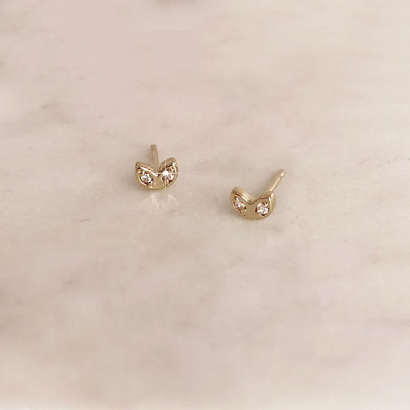 Premium Jewelry Now Available At Special Discounts Violet - CZ Petal Studs