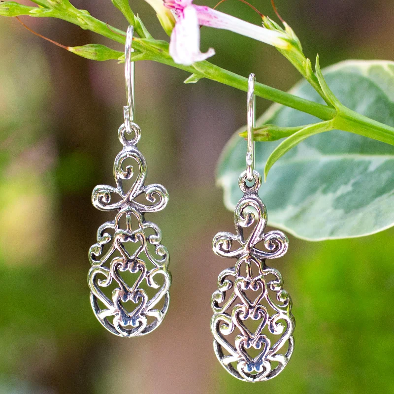 Delicate Crystal Jewelry For Sophisticated Charm Thai Pineapple Sterling silver dangle earrings
