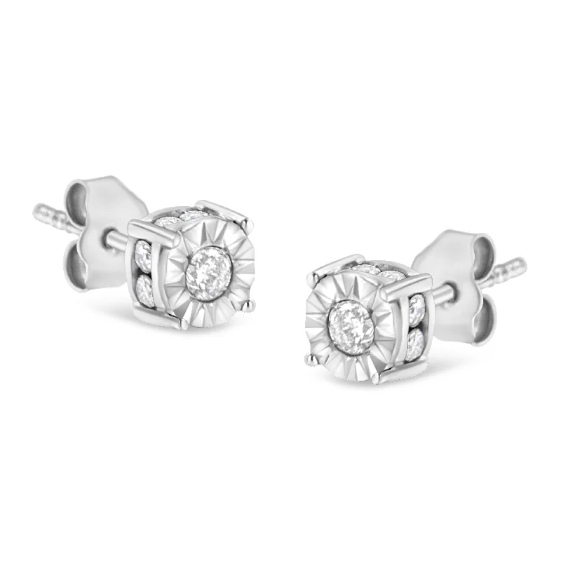 1/2 Cttw Miracle Set Diamond Stud Earring