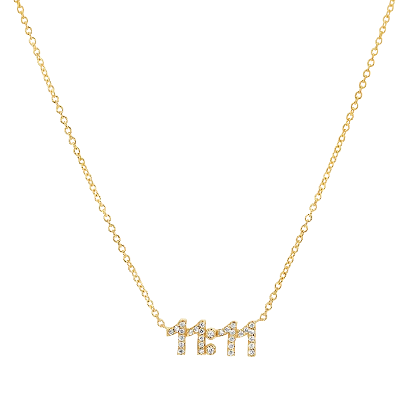 Trending Jewelry Styles Now At Limited-Time Discounts 11:11 Diamond Necklace