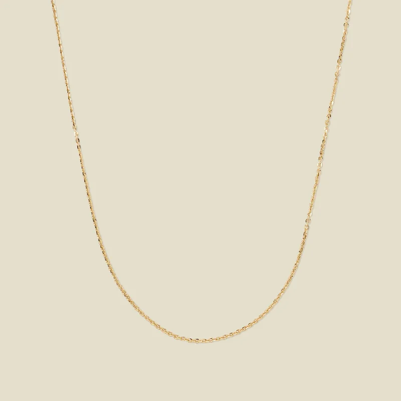 Affordable Glamour – Premium Jewelry At Special Prices 14k Adjustable Flat Cable Chain