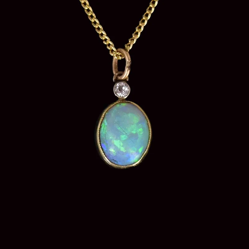 Luxury Jewelry Sale – Elegant Styles At Unbeatable Prices 14K Gold Antique Opal Diamond Charm Pendant Necklace Luxury Jewelry Sale – Elegant Styles At Unbeatable Prices 14K Gold Antique Opal Diamond Charm Pendant Necklace