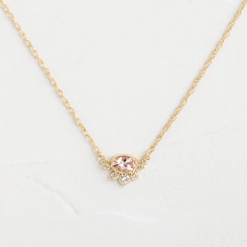 Make Every Moment Shine – Jewelry Discounts Available A Bridge Between Necklace, Light Pink Morganite Make Every Moment Shine – Jewelry Discounts Available A Bridge Between Necklace, Light Pink Morganite