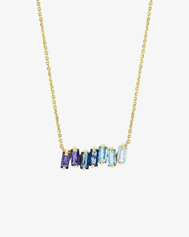 The Perfect Accessory For Less – Jewelry Sale Live Amalfi Blue Ombre Bar Pendant