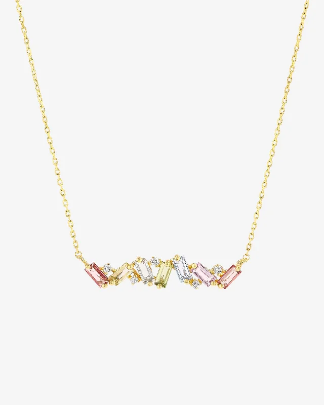 Sparkle More For Less – Jewelry Sale Happening Now Amalfi Burst Pastel Bar Pendant