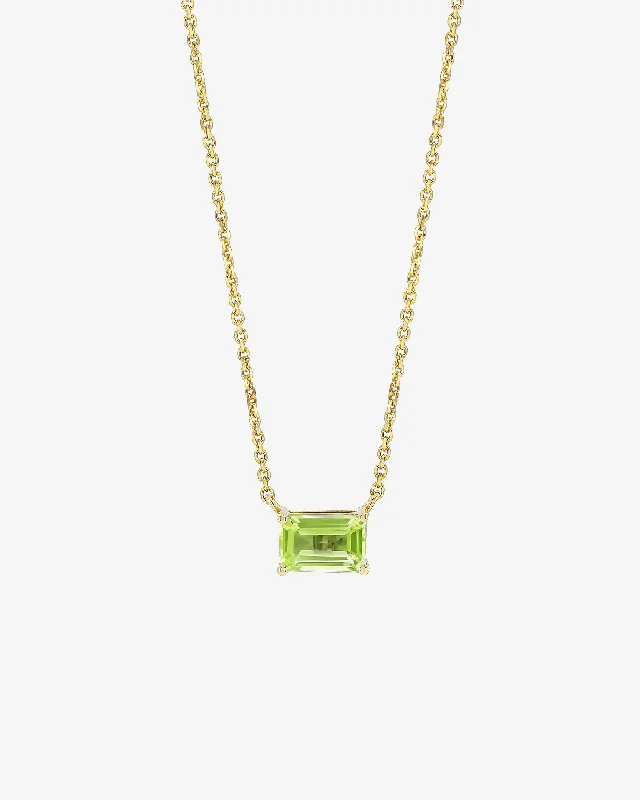 Shop Jewelry That Shines Without The High Price Amalfi Emerald Cut Peridot Pendant