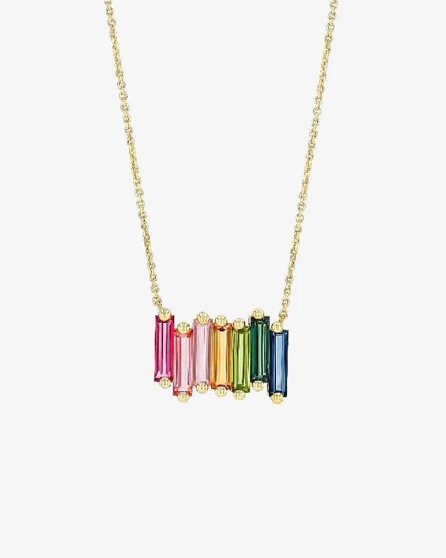 Luxury Jewelry Without The Luxury Price Tag Amalfi Rainbow Stacker Pendant