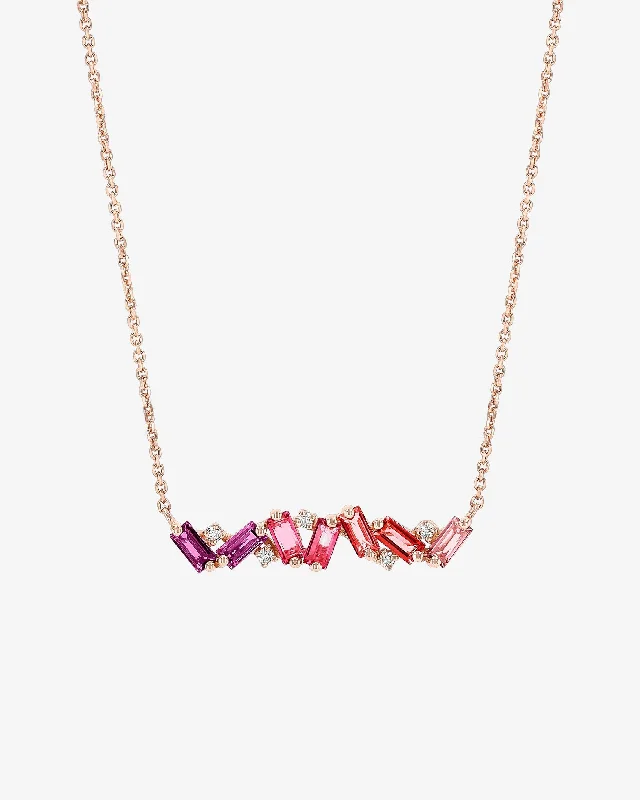 Get Your Favorite Jewelry At The Best Price Amalfi Red Ombre Rainbow Bar Pendant