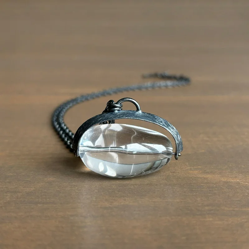 Stunning Statement Jewelry, Unbeatable Discounts Big Quartz Spinner Necklace