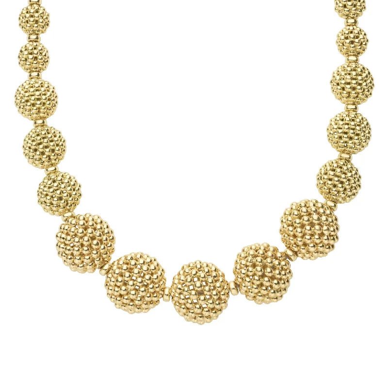Fashion-Forward Jewelry At Incredible Prices Caviar Gold 18K Gold Caviar Beaded Ball Necklace Fashion-Forward Jewelry At Incredible Prices Caviar Gold 18K Gold Caviar Beaded Ball Necklace