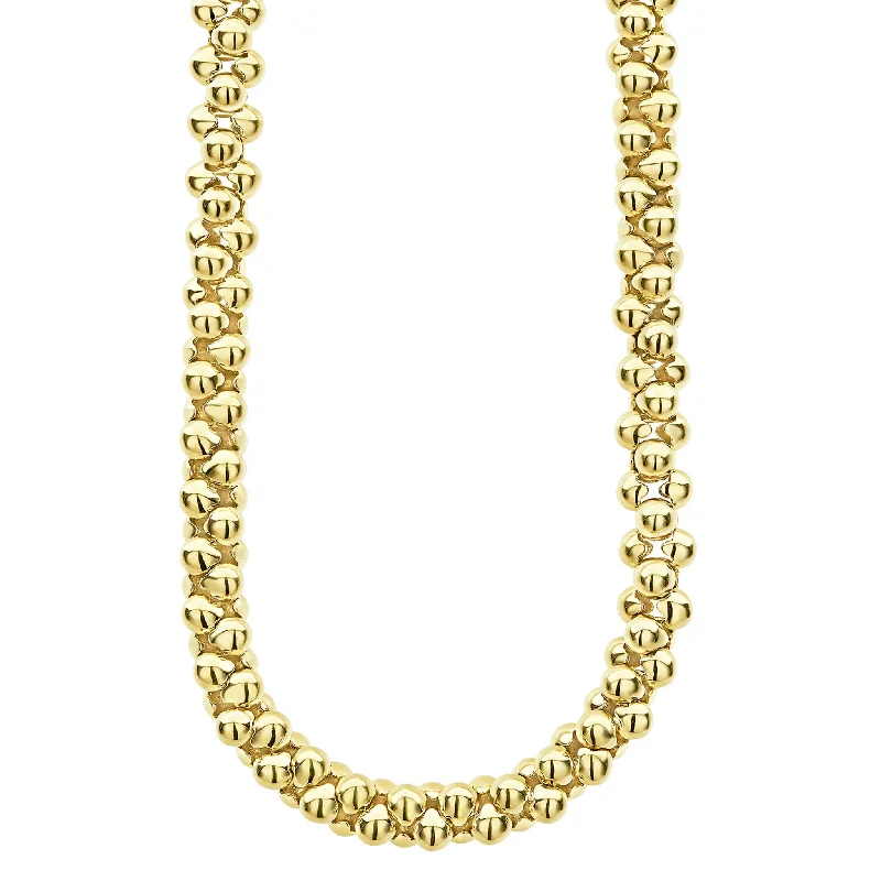 Elegant Jewelry Pieces At Unbelievable Prices Caviar Gold 18K Gold Caviar Necklace | 11mm Elegant Jewelry Pieces At Unbelievable Prices Caviar Gold 18K Gold Caviar Necklace | 11mm