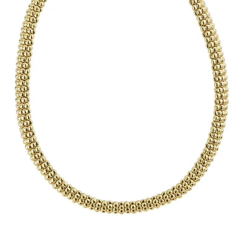 Limited-Time Offer On Elegant Jewelry Pieces Caviar Gold 18K Gold Caviar Necklace | 9mm Limited-Time Offer On Elegant Jewelry Pieces Caviar Gold 18K Gold Caviar Necklace | 9mm