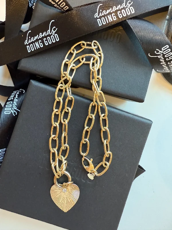 Special Deals On Handcrafted And Designer Jewelry Chunky Oval Link Chain + Poppy Heart Charm Special Deals On Handcrafted And Designer Jewelry Chunky Oval Link Chain + Poppy Heart Charm