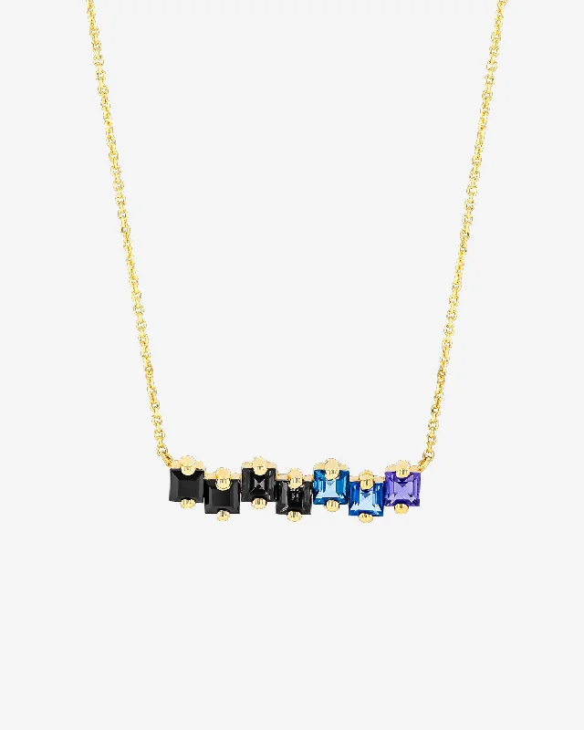 Flash Deals On Fine Jewelry – Shop Before It's Gone Cierra Dark Blue Ombre Bar Pendant