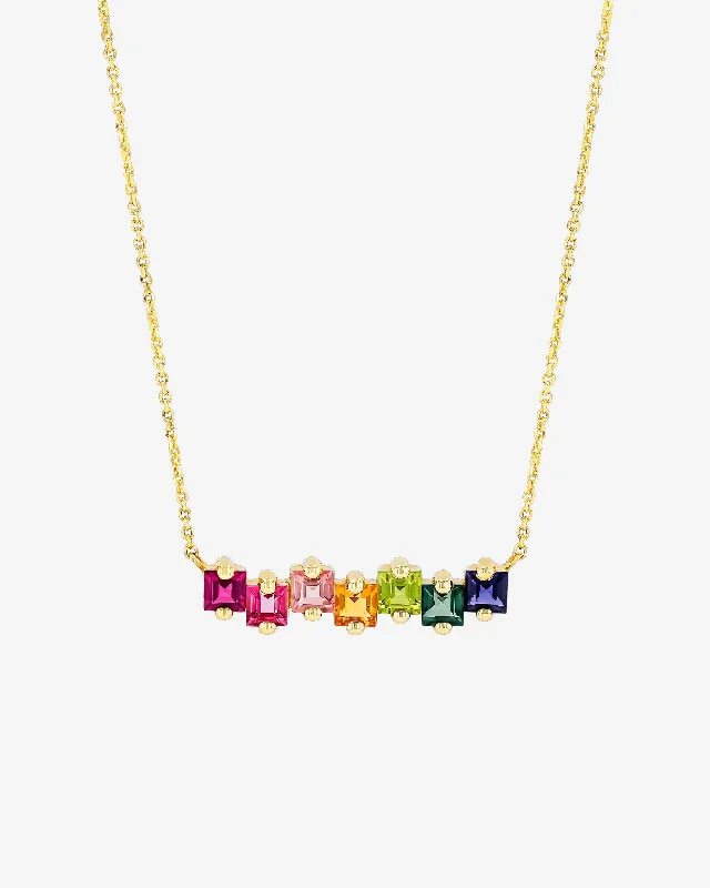 Exclusive Jewelry Markdowns – Limited-Time Offer Cierra Rainbow Bar Pendant