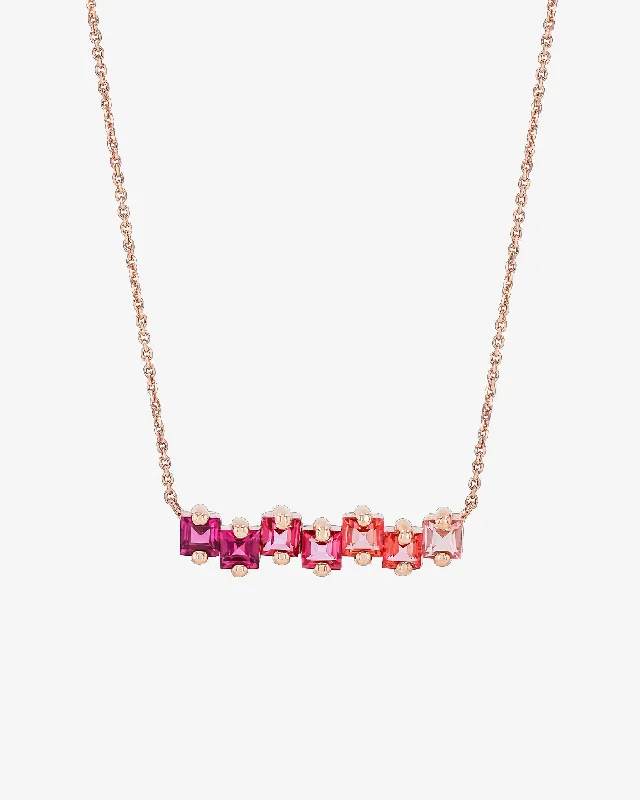 Timeless Elegance At Unbelievable Discounts Cierra Red Ombre Bar Pendant