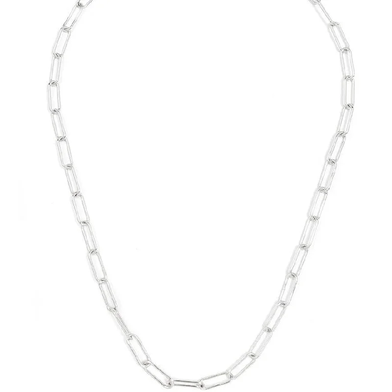 The Perfect Jewelry Piece At The Perfect Discount Classic Paperclip Silver Link Necklace The Perfect Jewelry Piece At The Perfect Discount Classic Paperclip Silver Link Necklace