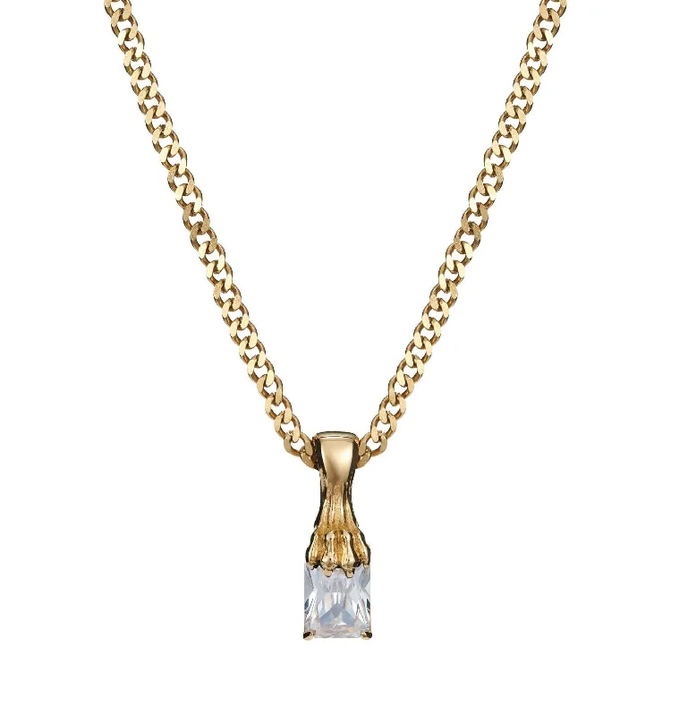 Luxury Jewelry Without The Luxury Price Tag Claw necklace - white