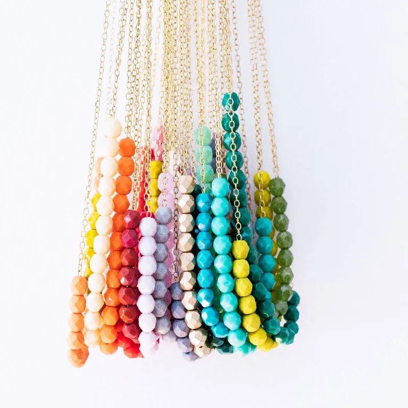 Get The Jewelry You Love At A Price You Love Colorful Glass Bead Necklace, Layering necklace Get The Jewelry You Love At A Price You Love Colorful Glass Bead Necklace, Layering necklace