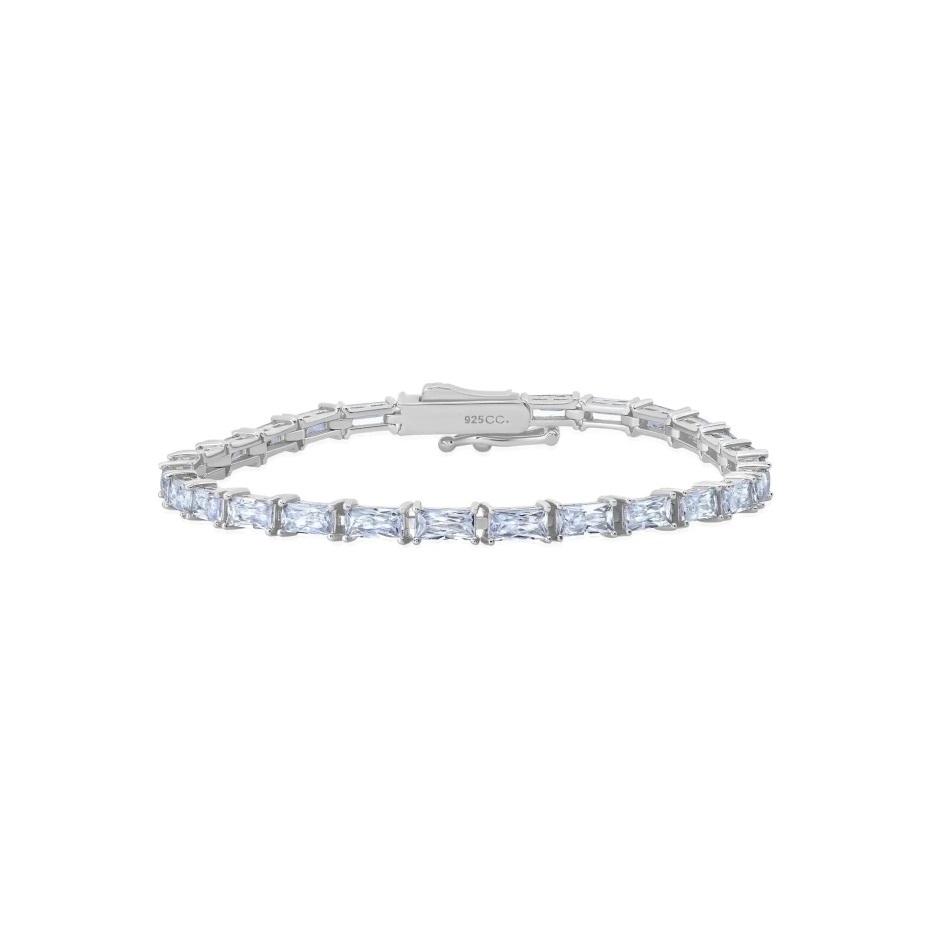 CRISLU Baguette Cut Tennis Bracelet