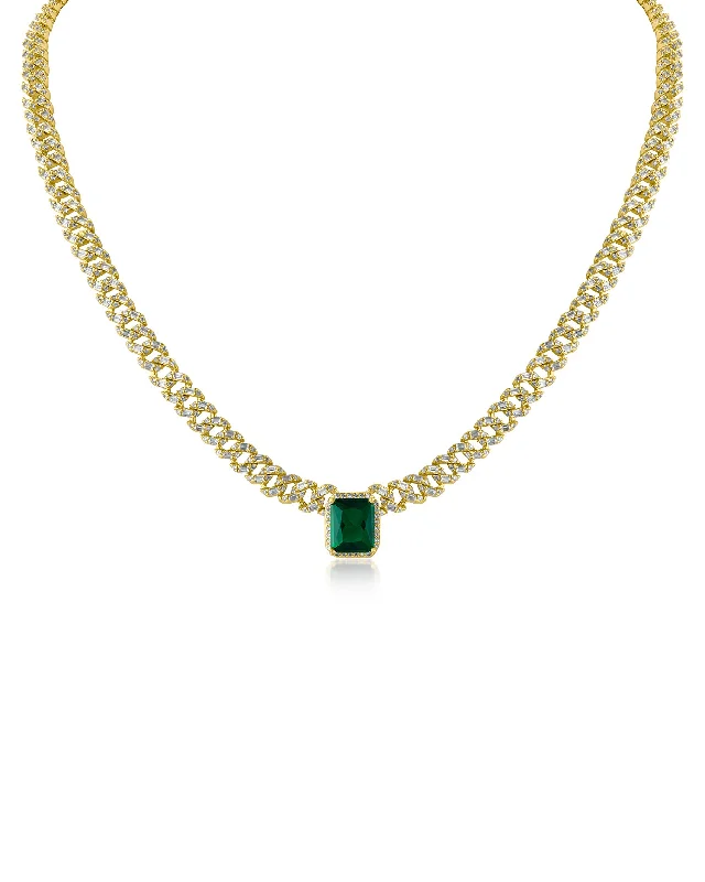 Luxury Jewelry Clearance – Shop Premium Styles Now Emerald Center CZ Chain Necklace Luxury Jewelry Clearance – Shop Premium Styles Now Emerald Center CZ Chain Necklace