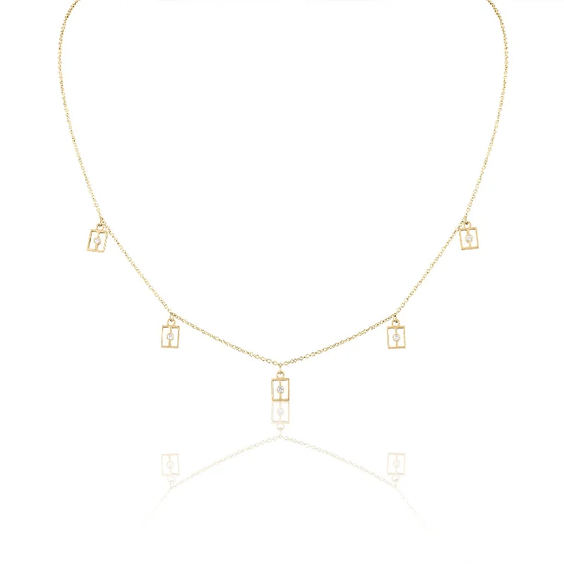Bold And Beautiful Jewelry Now At Irresistible Prices Gold and Diamond Dangle Necklace