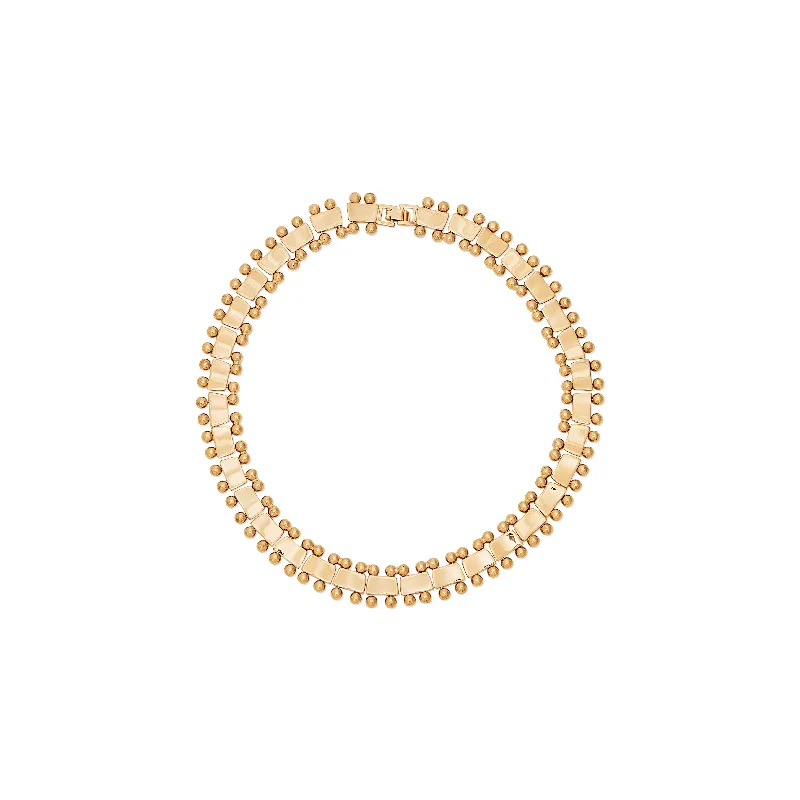 Special Jewelry Deals – Upgrade Your Collection Gold Beaded Collar Necklace