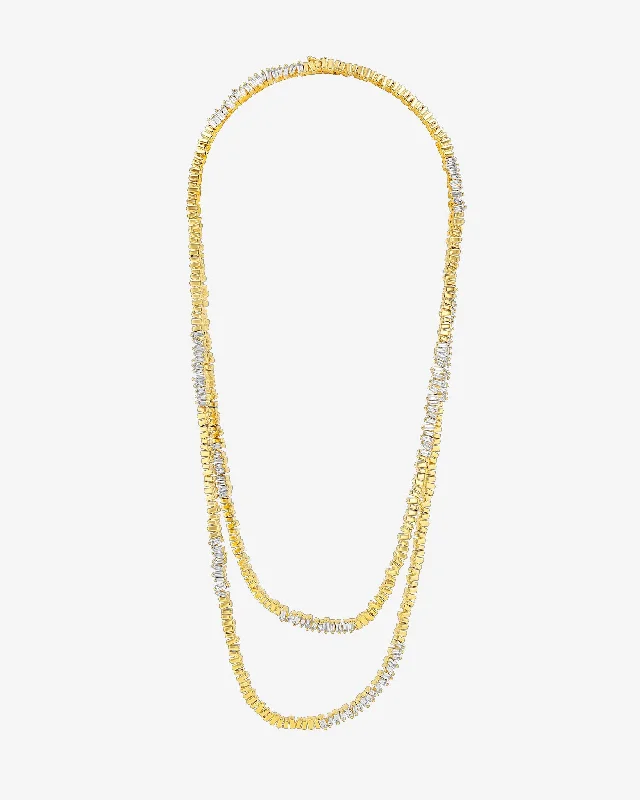 Dazzle In Elegance With Our Biggest Jewelry Sale Classic Diamond 36" Inch 50/50 Tennis Necklace Dazzle In Elegance With Our Biggest Jewelry Sale Classic Diamond 36" Inch 50/50 Tennis Necklace