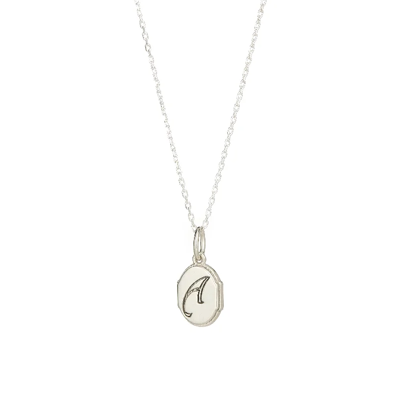 Luxury Jewelry At Unbeatable Discounts SILVER INITIAL PENDANT