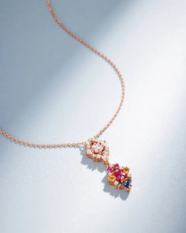 Unmissable Discounts On Timeless Jewelry Pieces La Fantaisie Double Star Diamond & Rainbow Sapphire Pendant Unmissable Discounts On Timeless Jewelry Pieces La Fantaisie Double Star Diamond & Rainbow Sapphire Pendant
