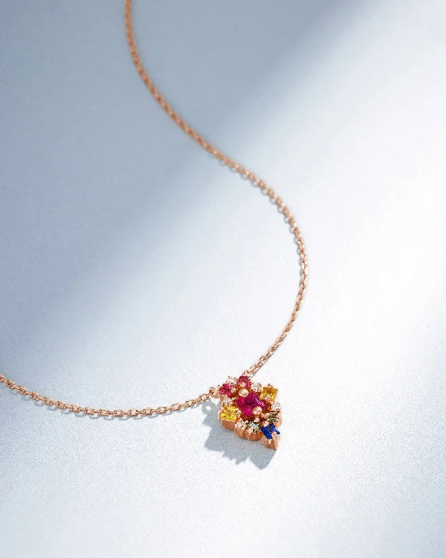 Affordable Glamour – Premium Jewelry At Special Prices La Fantaisie Star Rainbow Sapphire Pendant