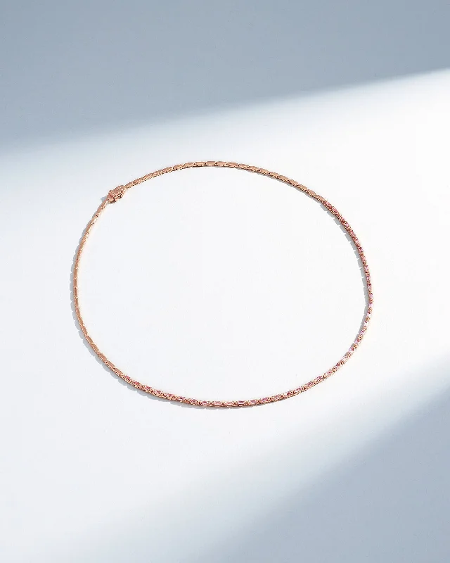 Premium Diamond Jewelry For Unforgettable Moments Linear Half Pink Sapphire Tennis Necklace Premium Diamond Jewelry For Unforgettable Moments Linear Half Pink Sapphire Tennis Necklace