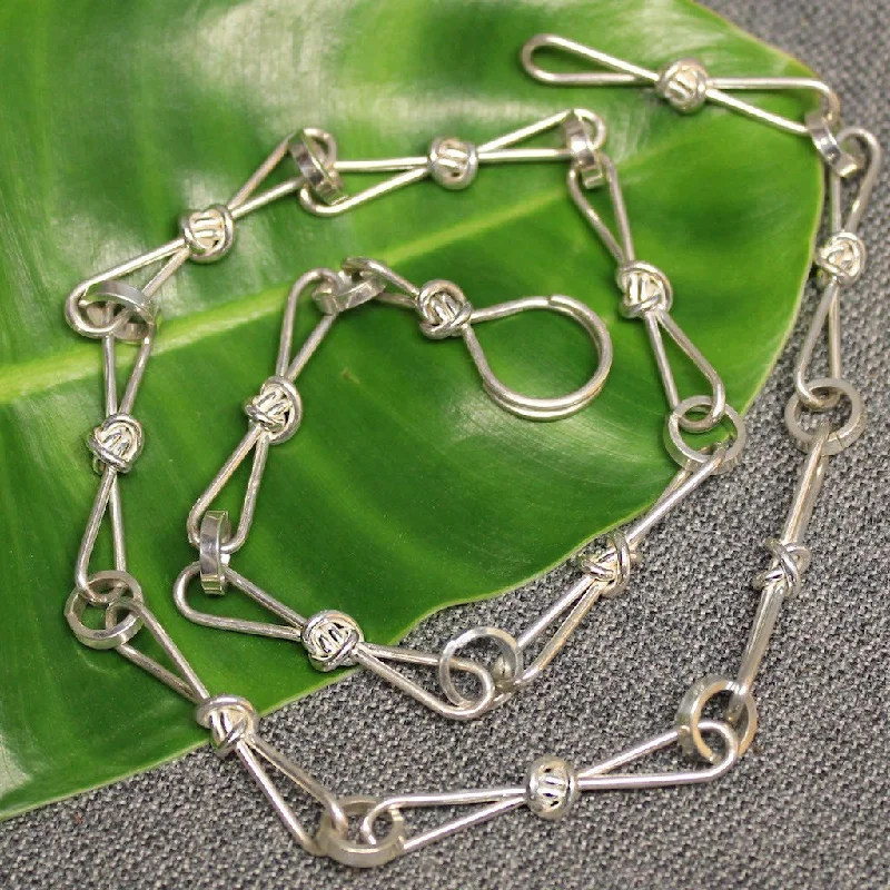 Stunning Jewelry At A Fraction Of The Price Love Knot Sterling Silver Chain