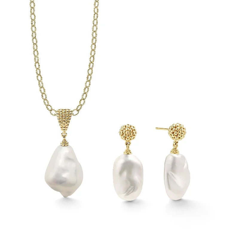 Premium Diamond Jewelry At Once-In-A-Lifetime Discounts Luna Baroque Pearl Gift Set Premium Diamond Jewelry At Once-In-A-Lifetime Discounts Luna Baroque Pearl Gift Set