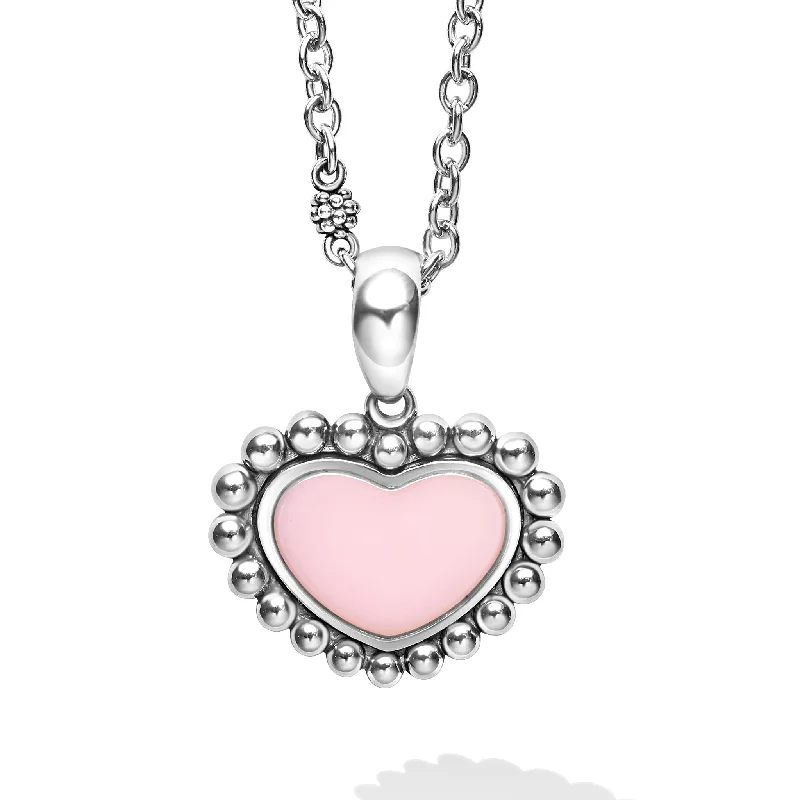 Unique Jewelry Designs Now At Discounted Rates Maya Pink Ceramic Heart Necklace